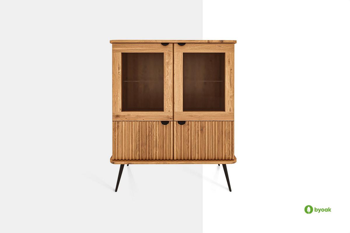 ANRICHTE LINA - Kernbuche, Holz (97/117/46cm) - byoak