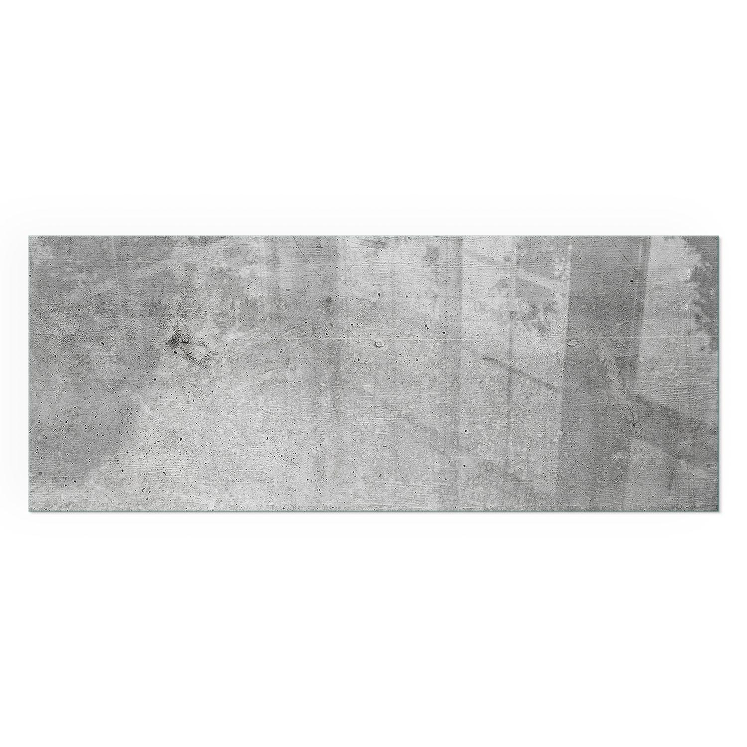 GLASPLATTE für Kamin 125x50 cm - Grau, Glas (125/50/0.4cm) - TULUP