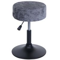 HOCKER Grau - Grau, Textil (37/57/37cm) - MCW