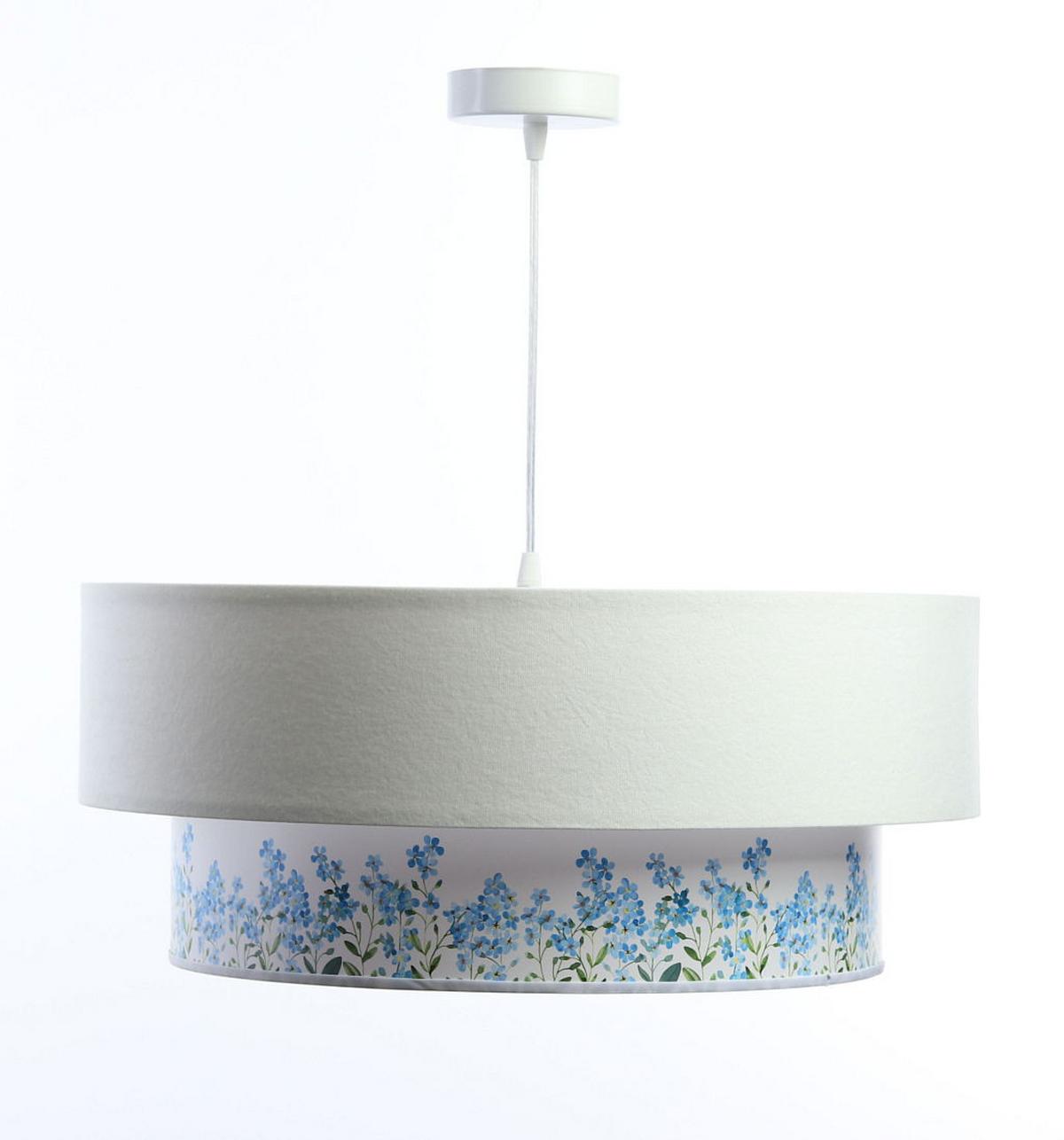 HÄNGELEUCHTE Blau 60/20 cm - Blau/Weiß, Kunststoff (60/1/20cm) - ONZENO