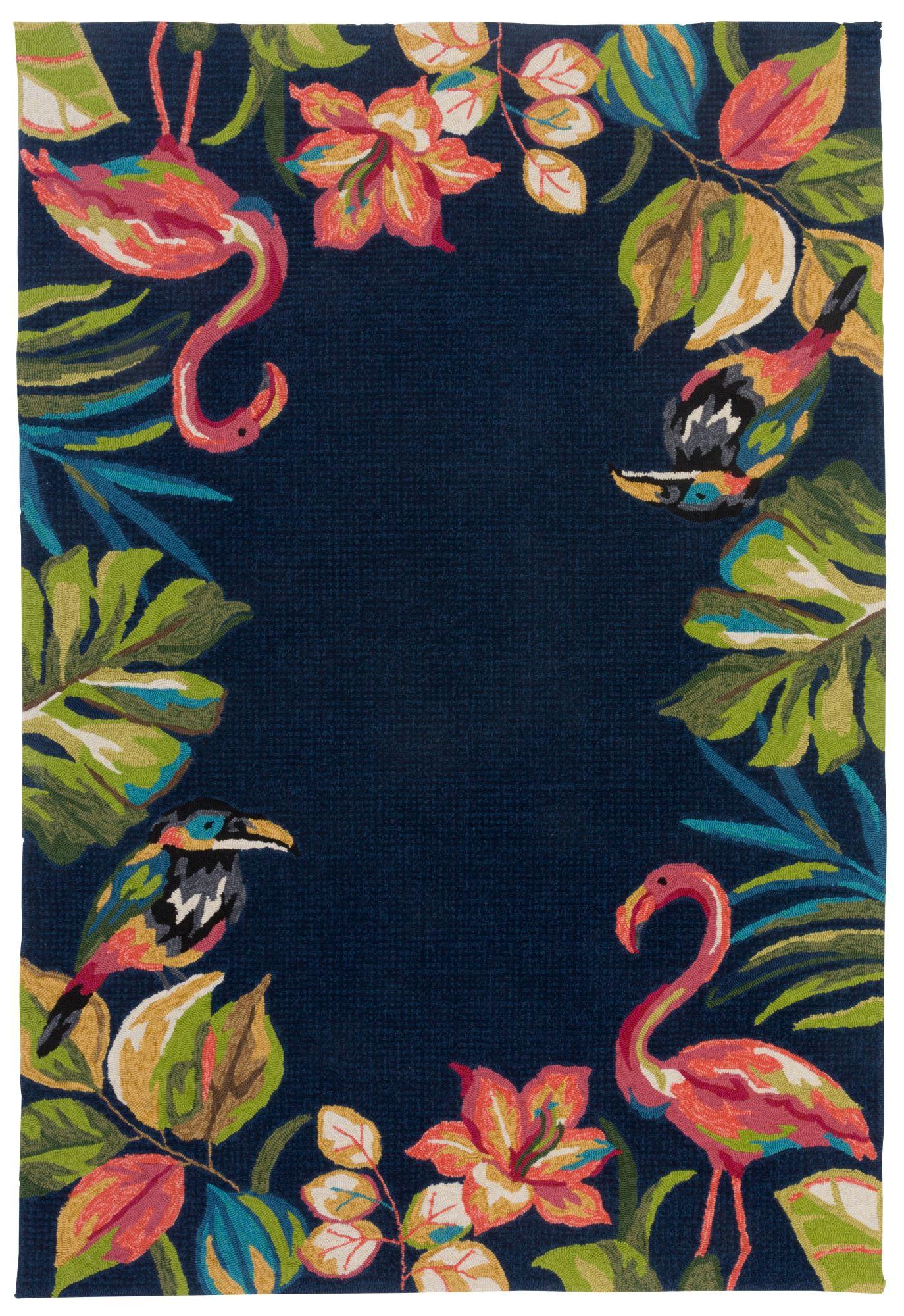 OUTDOORTEPPICH Rosetta 160x230 cm - Anthrazit, Textil (160/230cm) - Gino Falcone