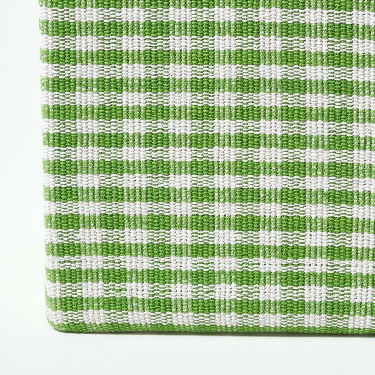 SITZWÜRFEL Vichy-Karo grün, Hocker kariert 36/36/38 cm - Grün, Textil (36/38/36cm) - Homescapes