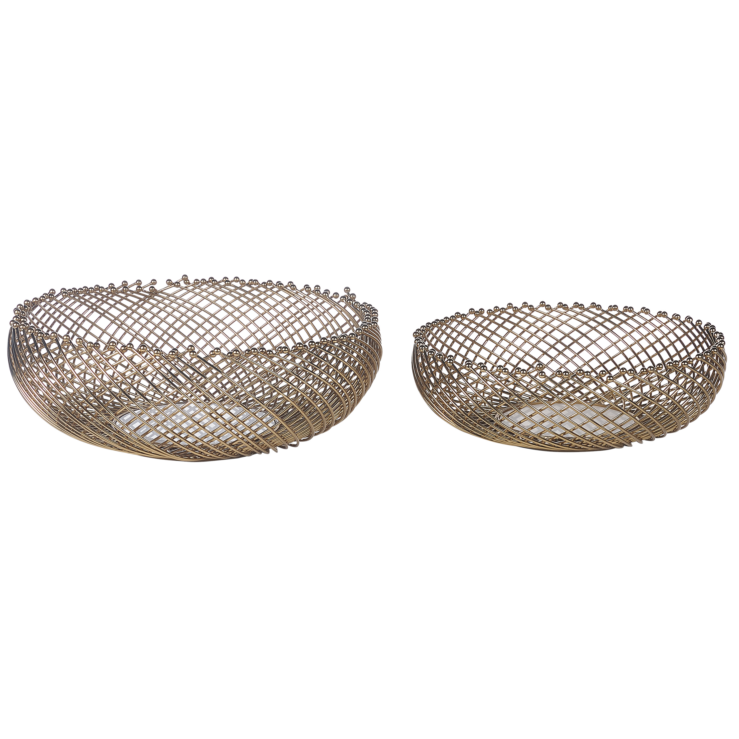 DEKOSCHALE Metall gold Baliung - Goldfarben, Metall (15cm) - Beliani