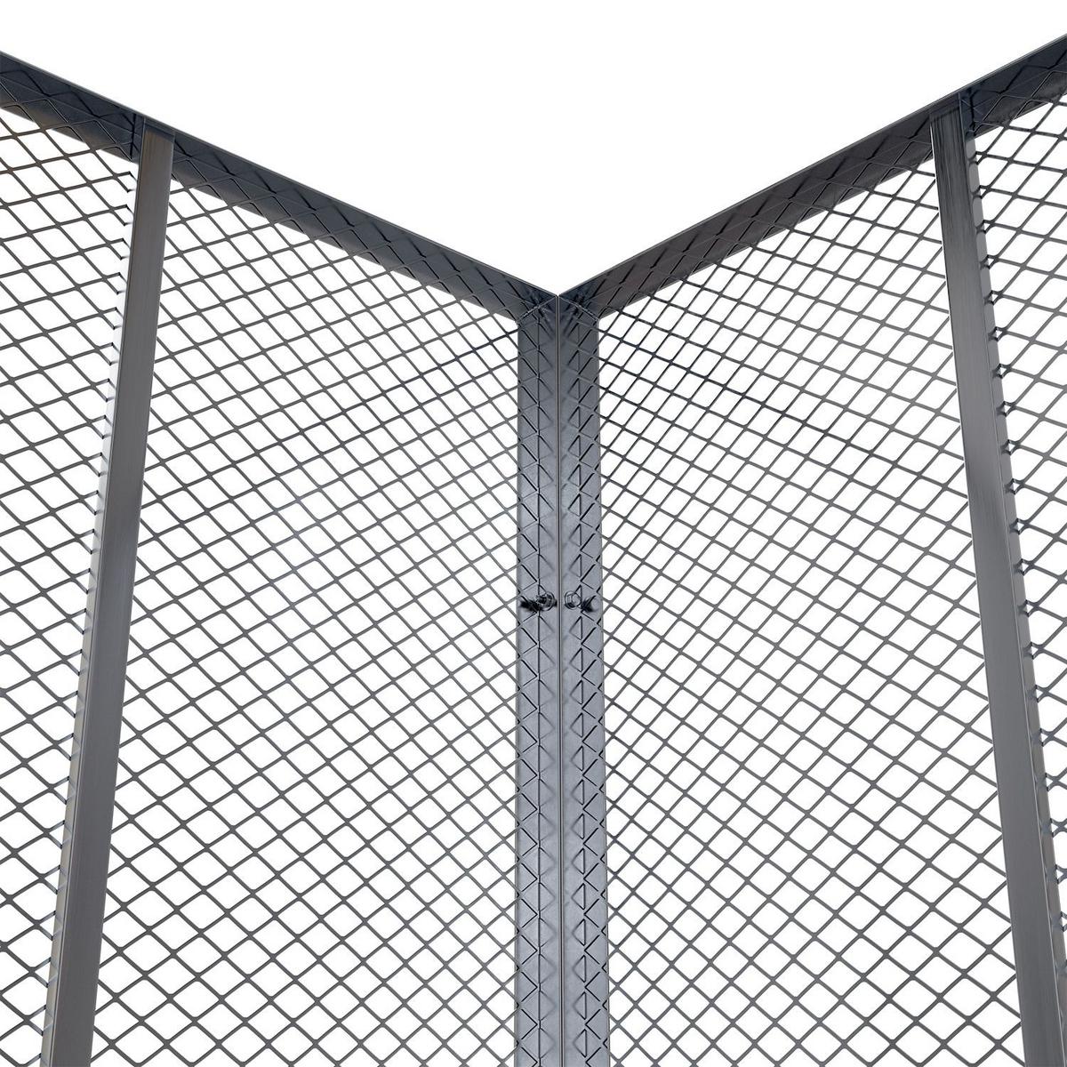 KOMPOSTER Metall silber 450L - Silberfarben, Metall (80/70/80cm) - Juskys
