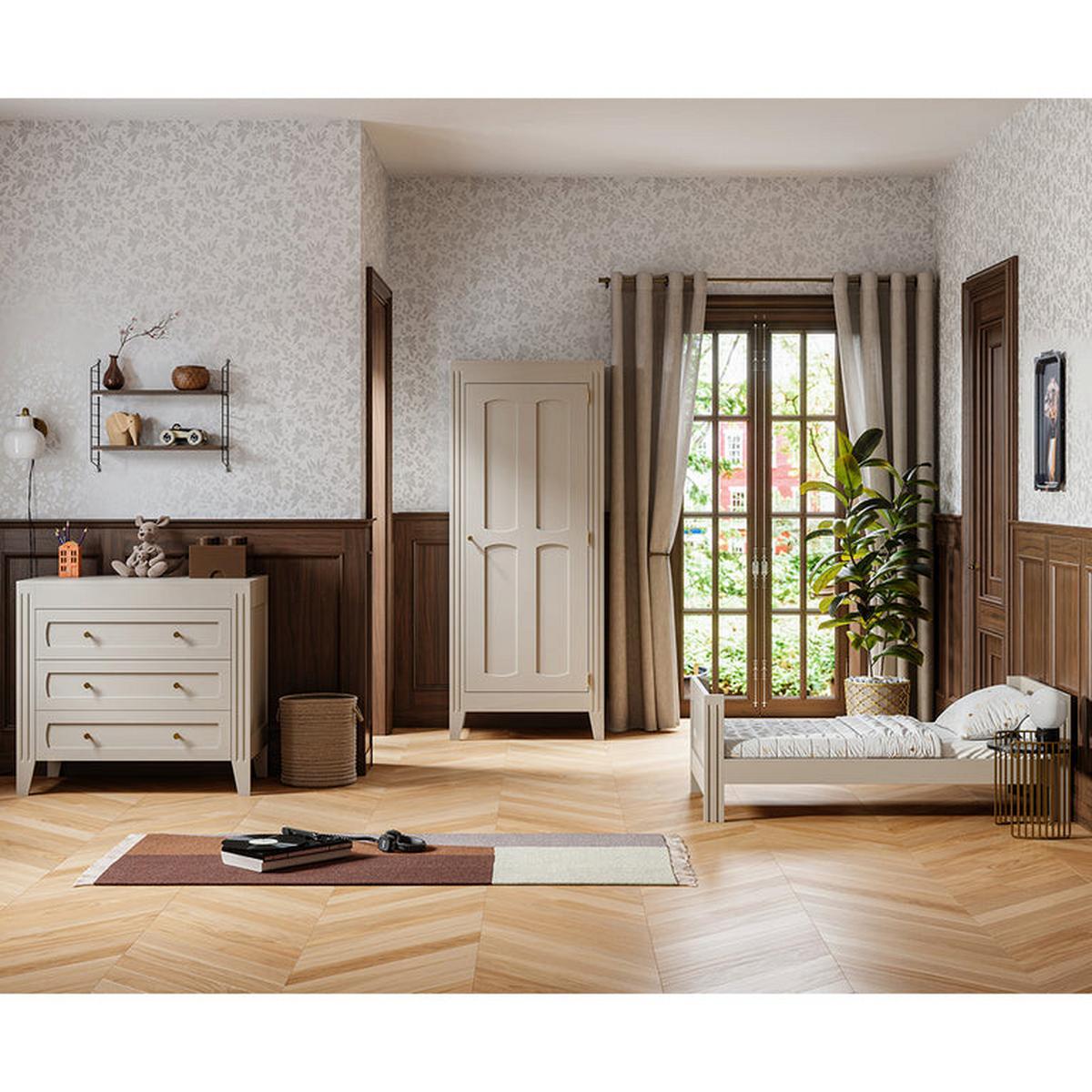 KINDERKOMMODE Milenne Beige - Beige, Holz (100/92/55cm) - Petits-meubles