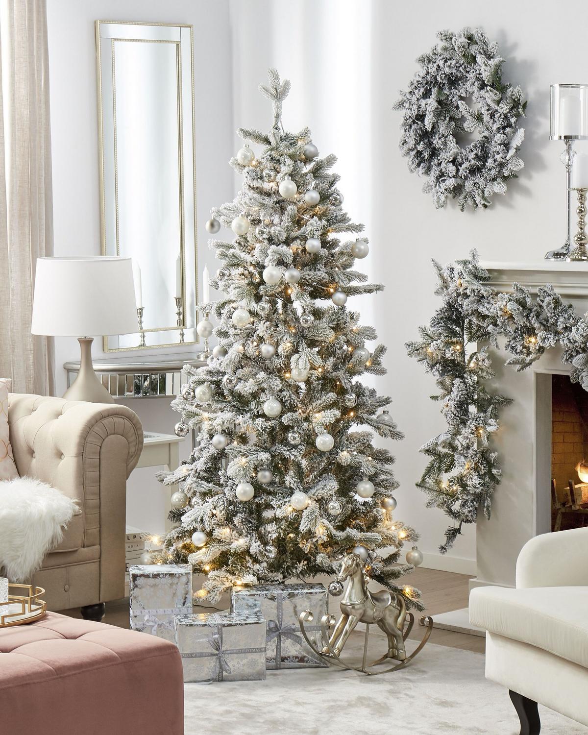 WEIHNACHTSBAUM 210 cm Grün Tatlow - Grün, Kunststoff (210cm) - Beliani