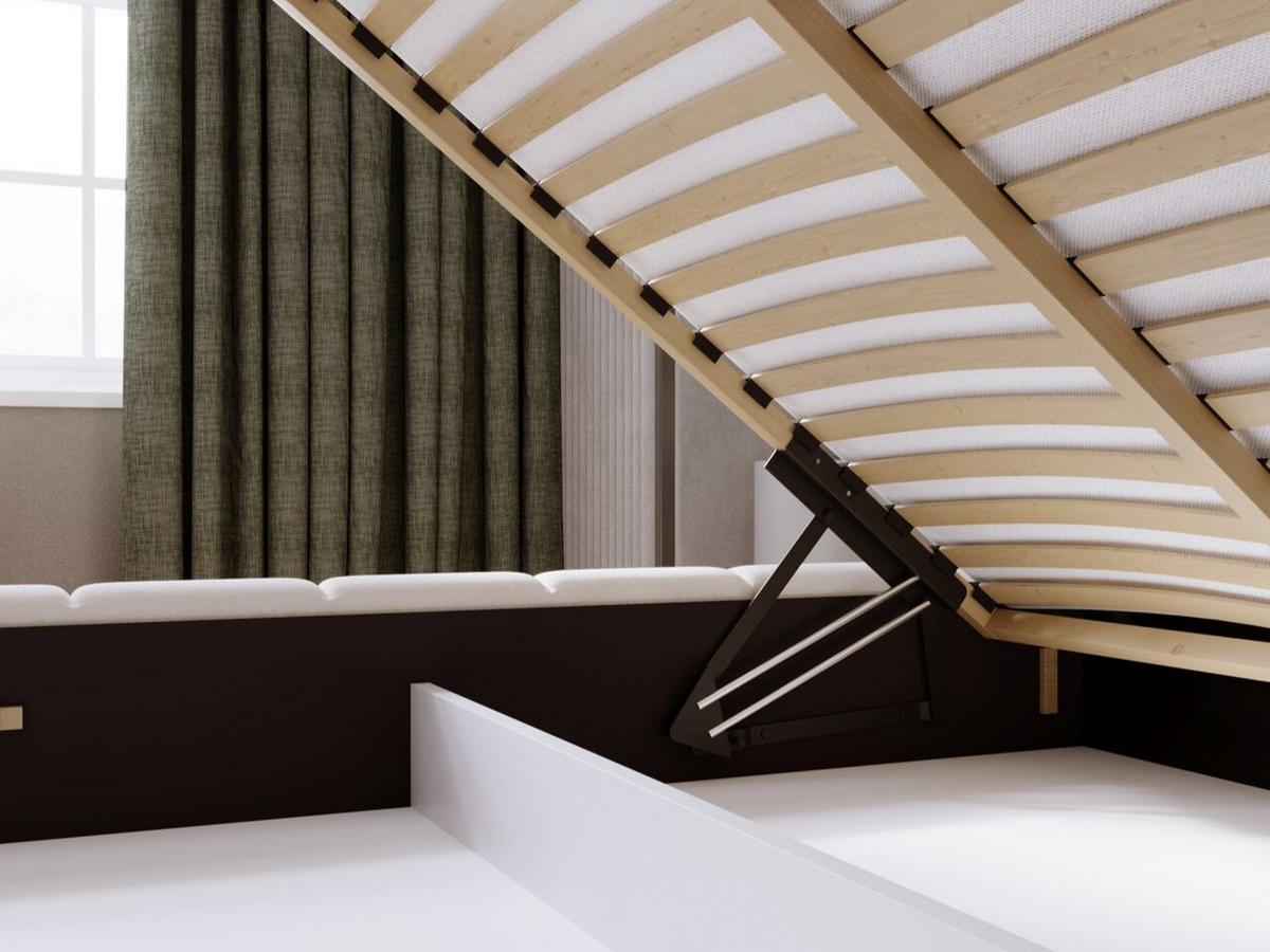 POLSTERBETT Orio 160x200 Beige - Beige, Textil (160/200cm) - Graingold