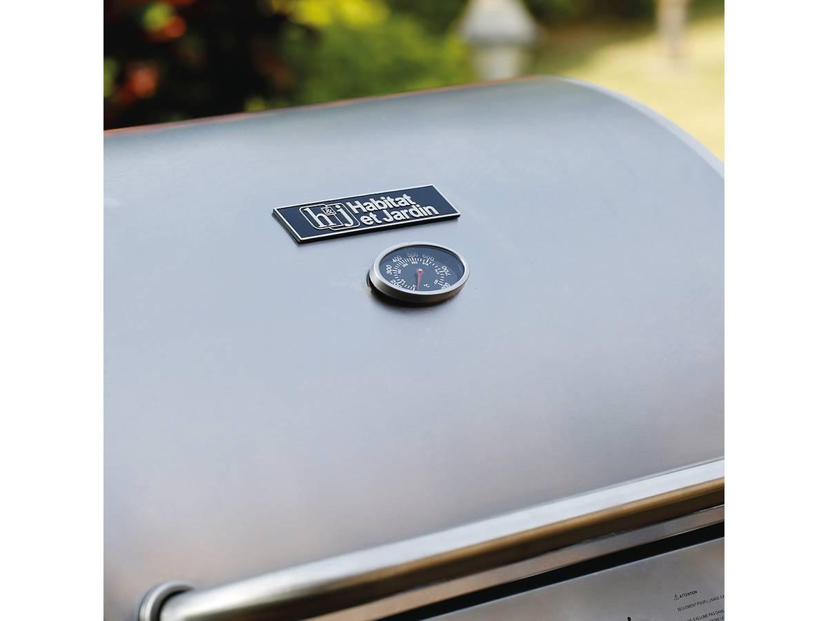 GASGRILL party 5 Silber - Grau, Metall (54/55/136cm) - Habitat Garten