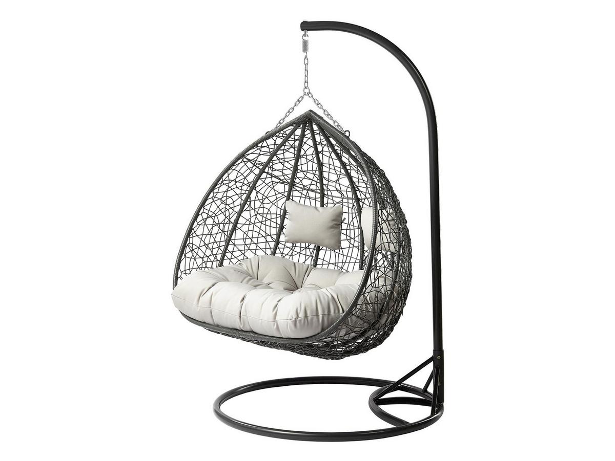 HÄNGESESSEL Olivia - Grau, Metall (132/200/120cm) - MIRJAN24