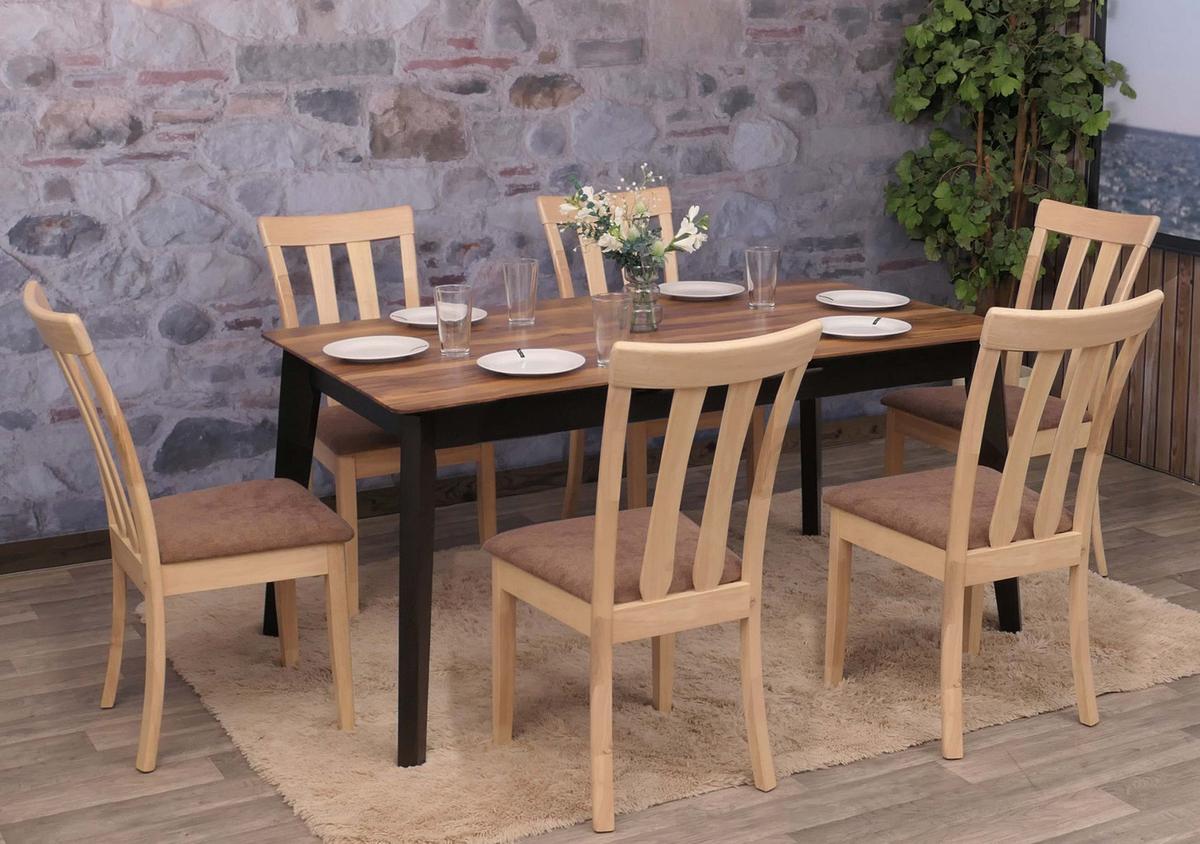 ESSZIMMERSTUHL Braun 6er-Set - Braun, Holz (42/96/58cm) - MCW