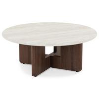 COUCHTISCH STOL beige - Beige, Holzwerkstoff/Metall (80/80/32cm) - IDIMEX