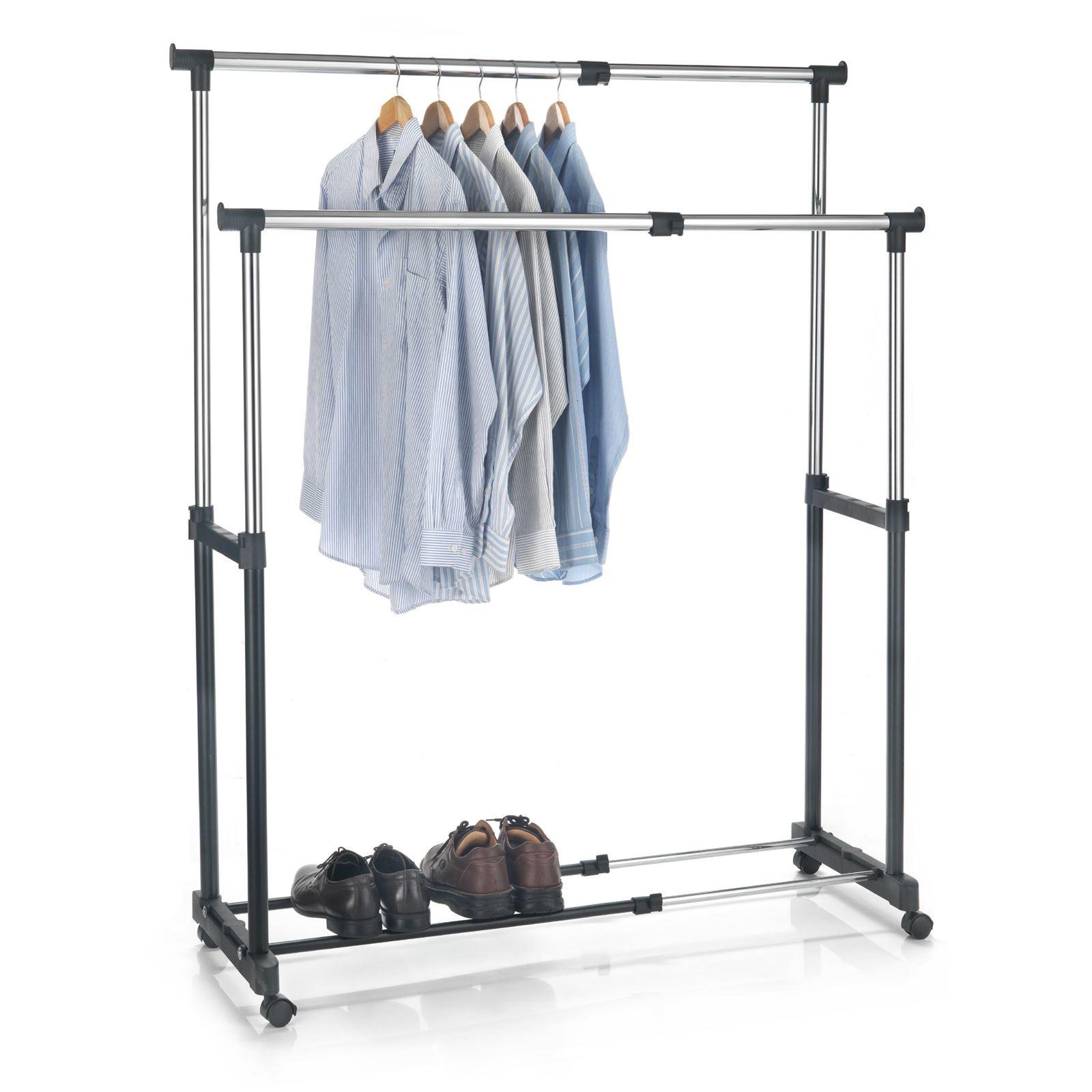 GARDEROBENWAGEN CASA schwarz - Schwarz, Metall (82/89/43cm) - CARO-Möbel