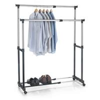 GARDEROBENWAGEN CASA schwarz - Schwarz, Metall (82/89/43cm) - CARO-Möbel