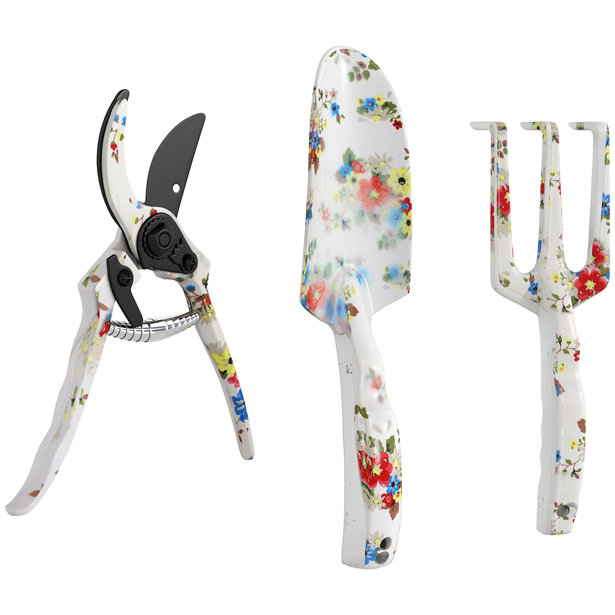 GARTENWERKZEUG-SET aus Aluminium Mehrfarbig - Multicolor, Metall (7/3/26.5cm) - Outsunny