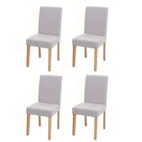 ESSZIMMERSTUHL Beige, Braun 4er-Set - Beige/Braun, Textil (43/90/56cm) - MCW