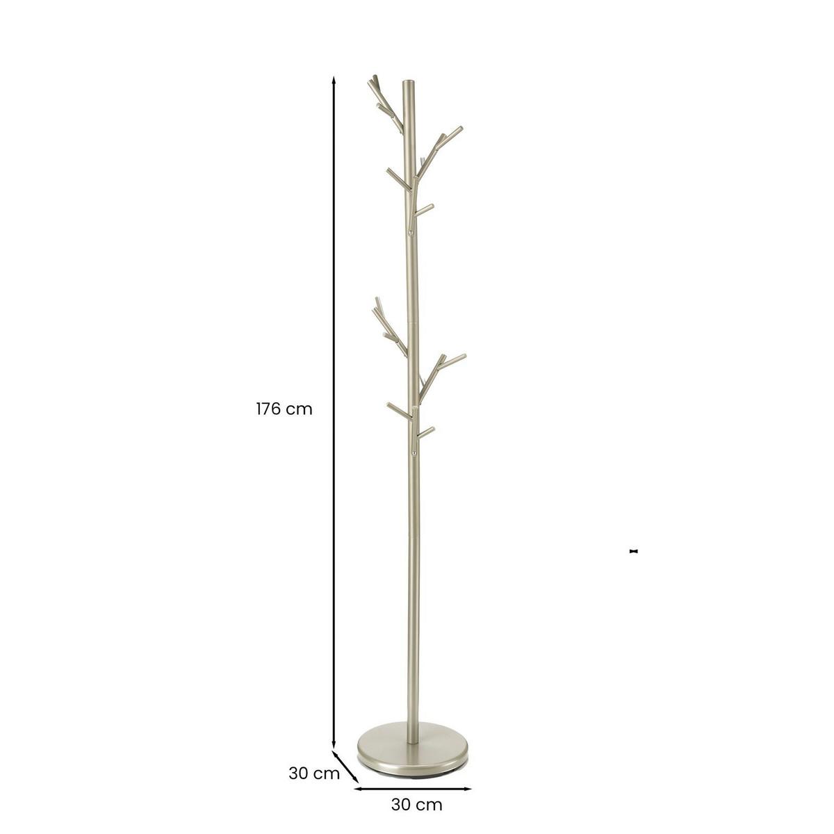 KLEIDERSTÄNDER ZENO champagne - Champagner, Metall (30/177/30cm) - IDIMEX