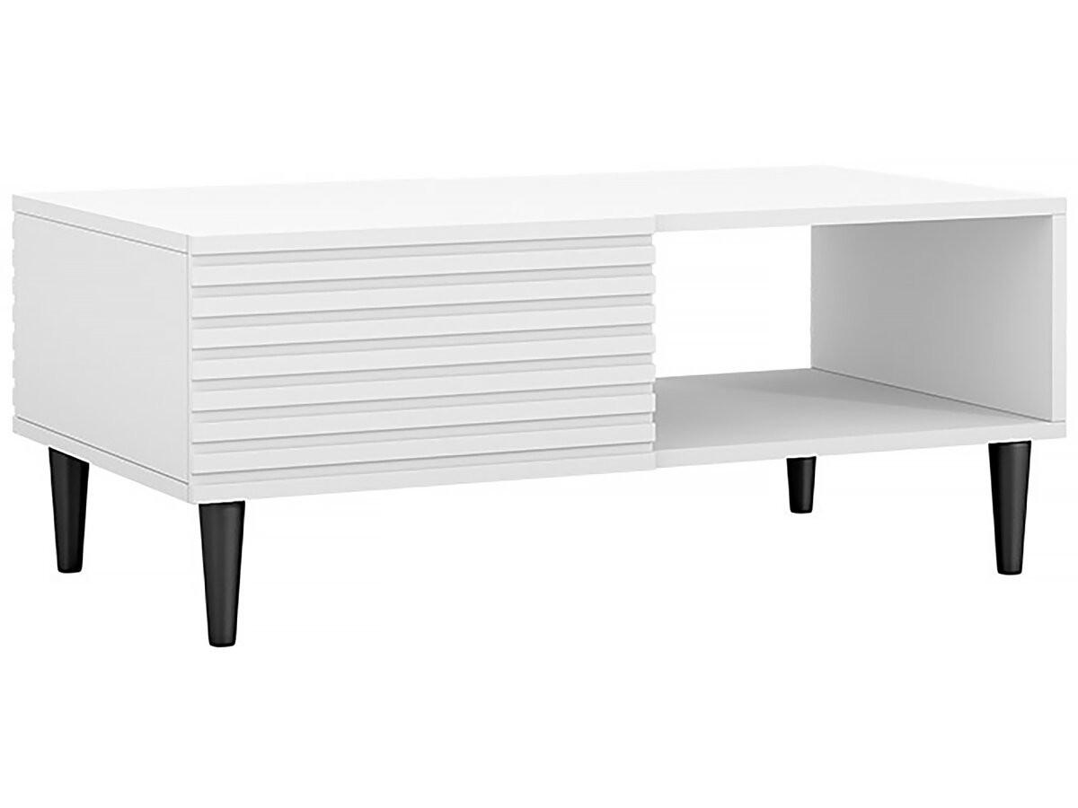 COUCHTISCH nakomo weiss - Weiß, Holz (41/41/52cm) - Habitat Garten