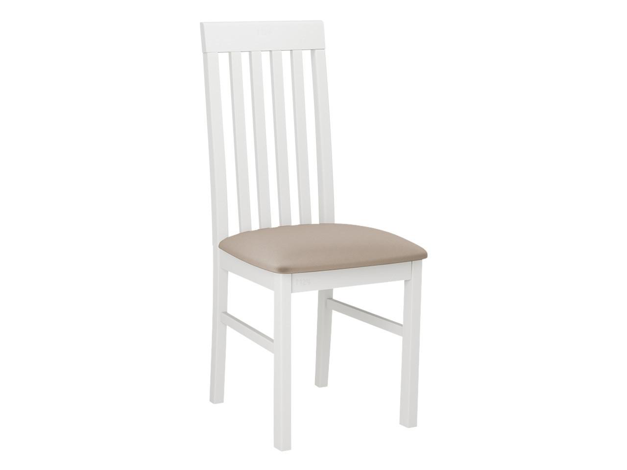 STUHL Nilo I, Holzfarbe: Weiß - Beige/Weiß, Holz (43/96/48cm) - MIRJAN24