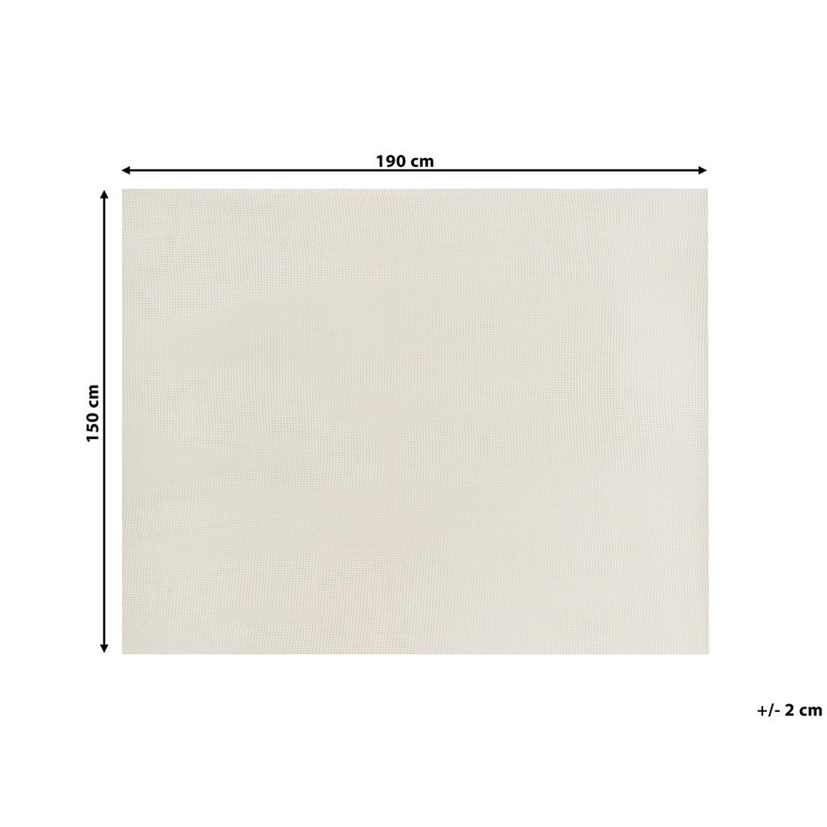 ANTIRUTSCHMATTE Balad 190/150 cm - Weiß, Kunststoff (150/190cm) - Beliani