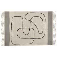 KURZFLOR-TEPPICH Dokuz 200/140 cm - Beige, Textil (140/200cm) - Beliani