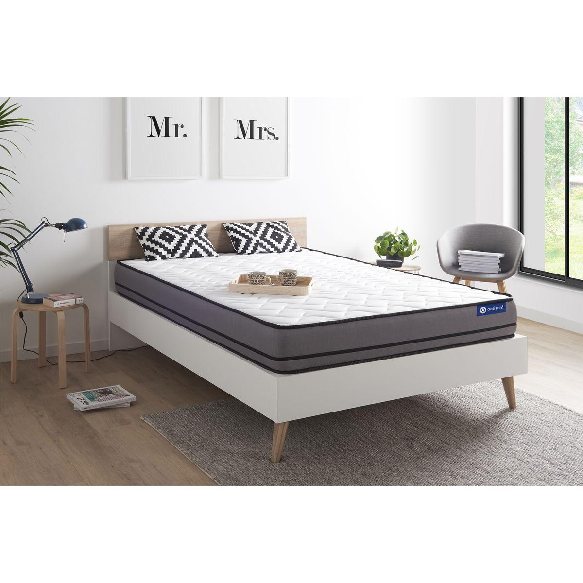 MATRATZE Actilatex night Latex und Memory-Schaum 200 x 200 cm h4 - Weiß, Textil (200/200cm) - ACTISOM