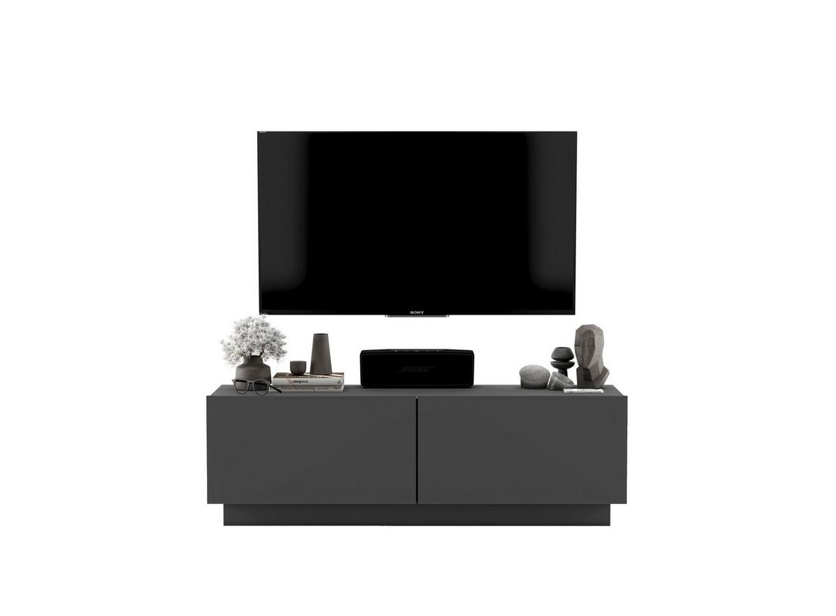 TV-SCHRANK Enjoy Grau matt Loft 120 cm - Grau, Holzwerkstoff (120/37/35cm) - Meble Lindner