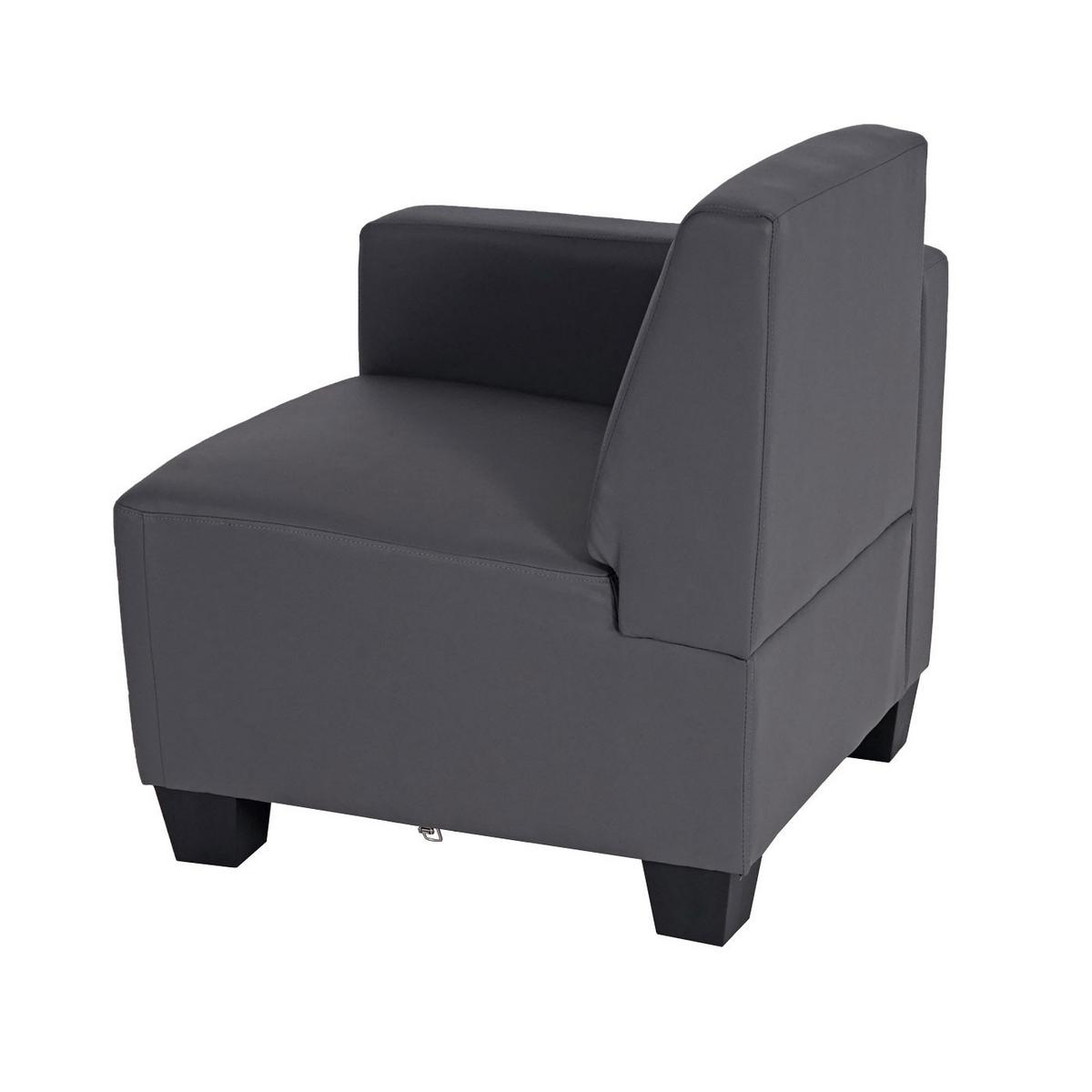 4-SITZER SOFA Grau - Dunkelgrau/Grau, Textil (250/76/72cm) - MCW