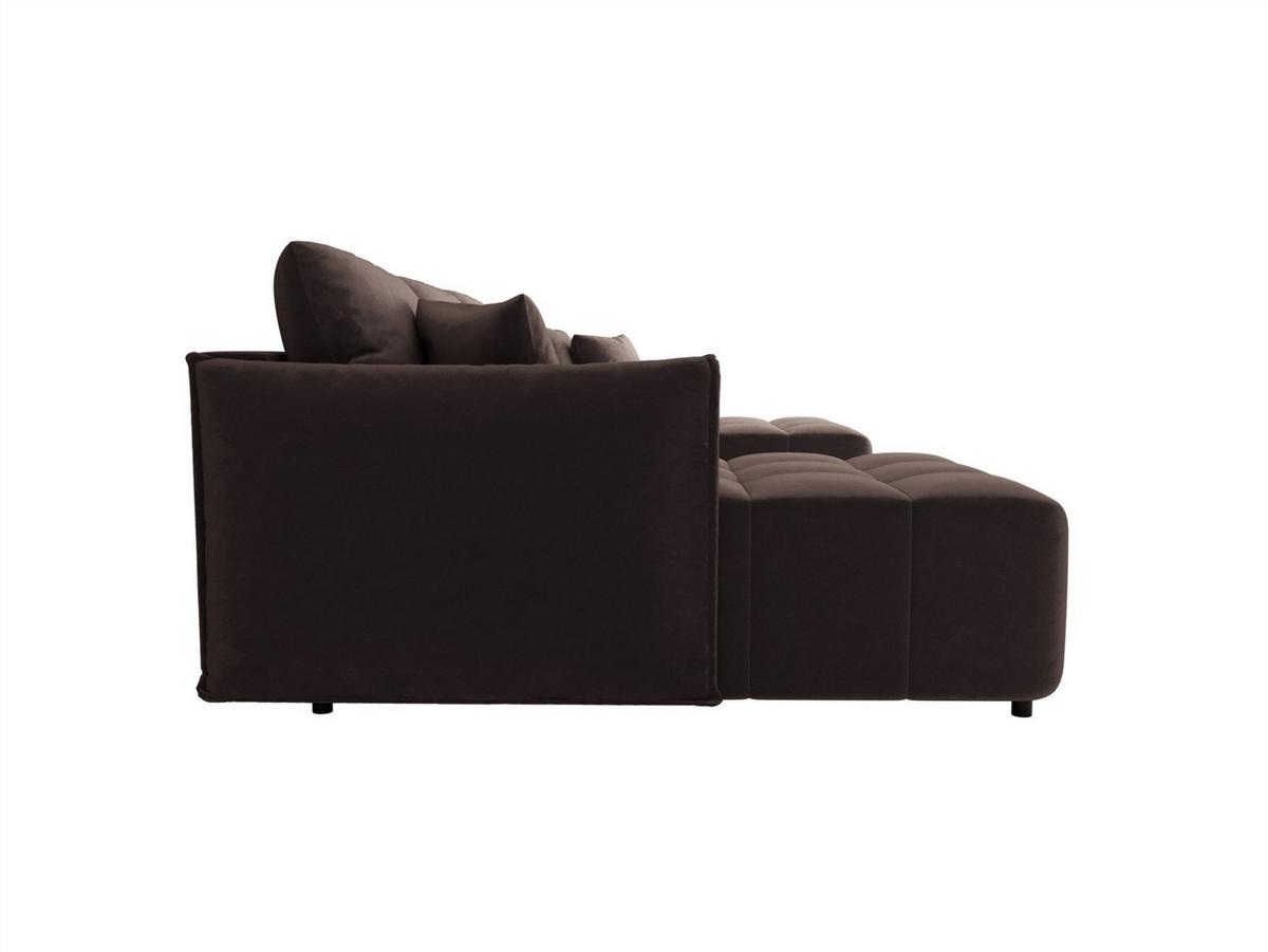WOHNLANDSCHAFT Treviso - Braun, Holzwerkstoff/Textil (342/88/185cm) - Fun Möbel