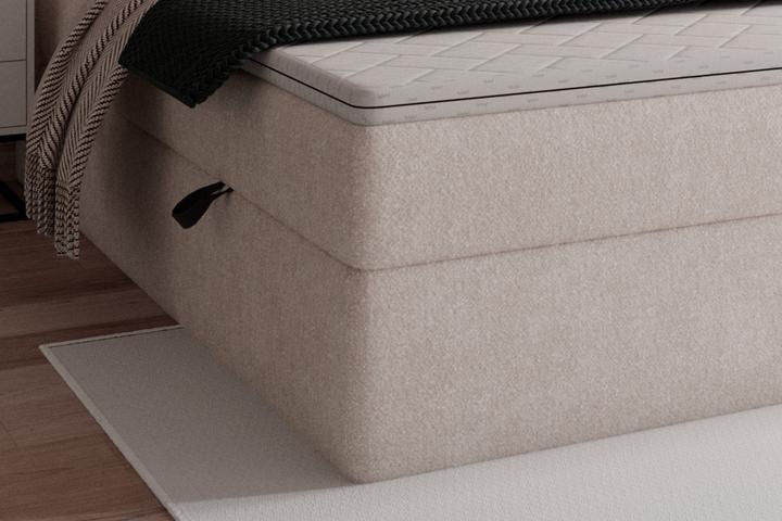Boxbett Creme Bonellfederkernsystem mit Komfortschaumtopper H3