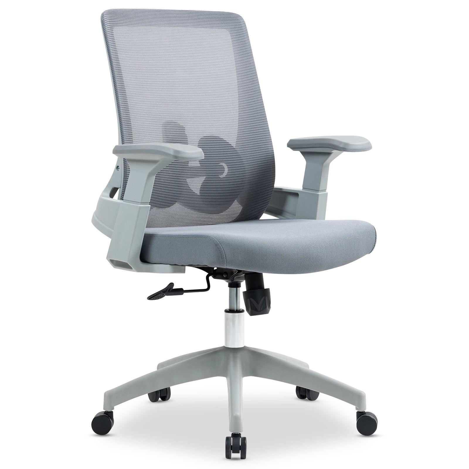 BÜRODREHSTUHL CAPVAL grau - Grau, Kunststoff/Textil (63/108/61cm) - IDIMEX