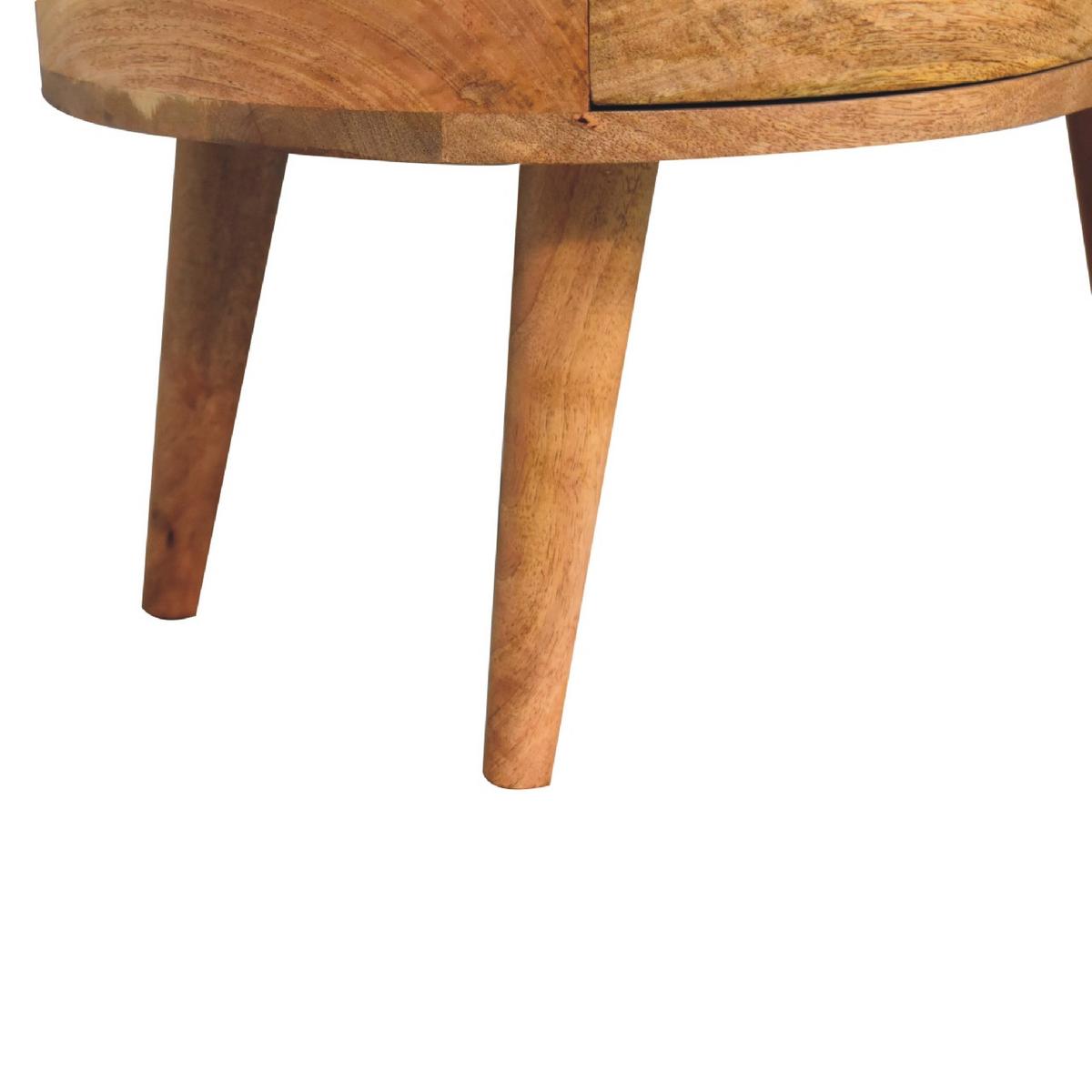 COUCHTISCH 1 Schublade, 1 offenes Fach, Nordische Beine, Beige - Messingfarben/Braun, Holz/Metall (50/80/40cm) - Artisan Furniture