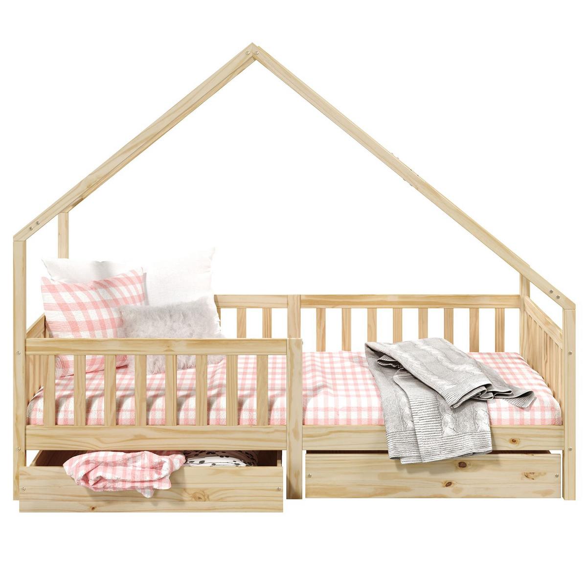 HAUSBETT ALVA 90x190 cm natur - Naturfarben, Holz (90/190cm) - IDIMEX