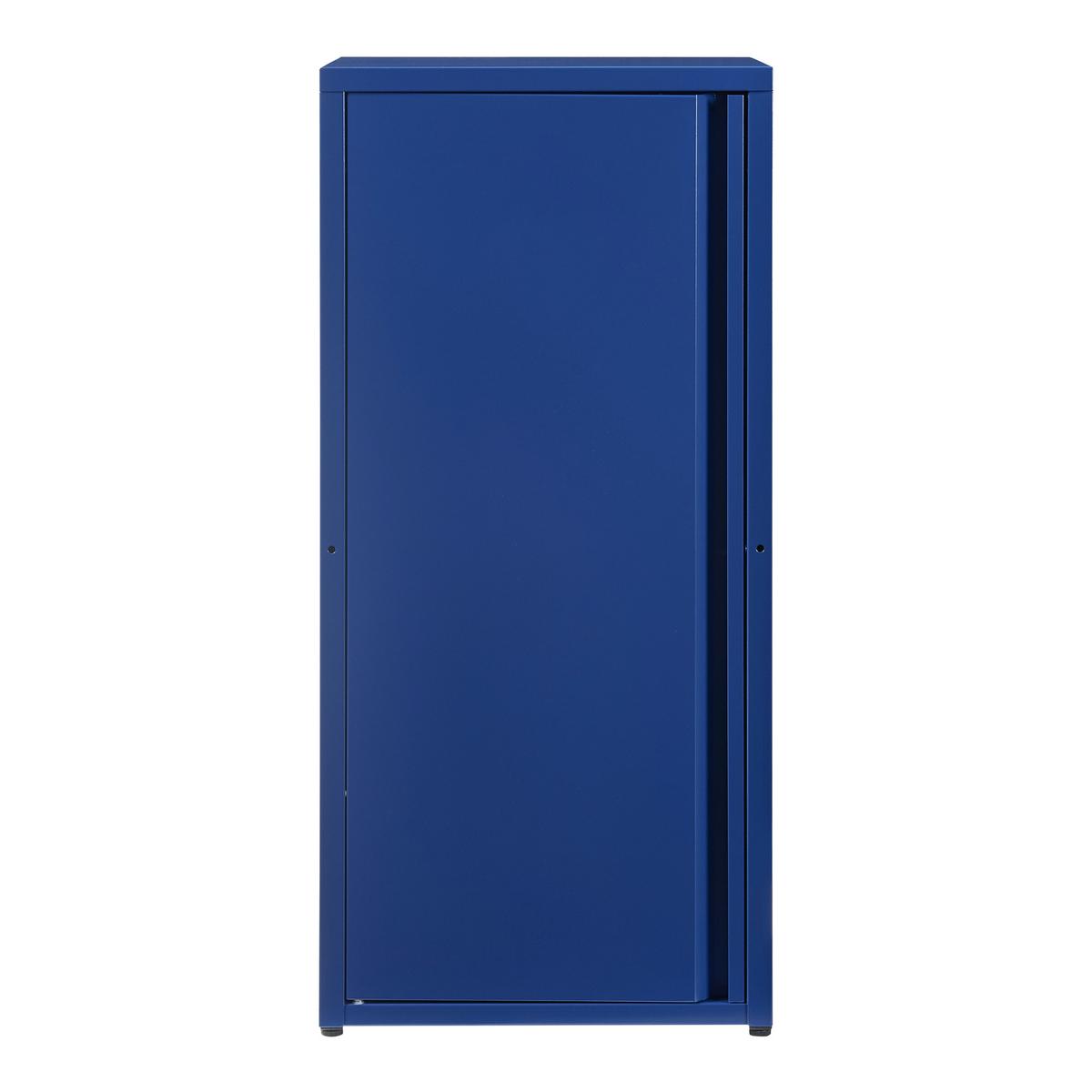 AKTENSCHRANK Burlöv - Blau, Metall (40/88/35cm) - [en.casa]