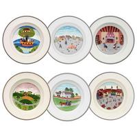 SUPPENTELLER KOLLEKTION Design Naif bunt ø 21 cm 6er Set - Multicolor, Keramik (21cm) - Villeroy & Boch