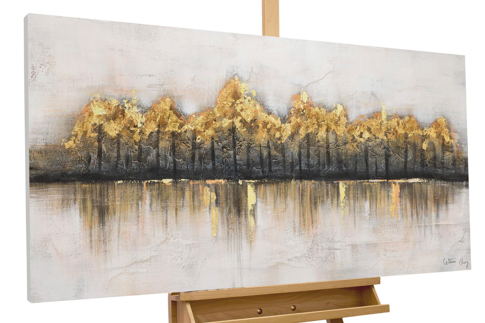ÖLGEMÄLDE 120/60 cm - Braun, Holz/Textil (120/60cm) - KUNSTLOFT