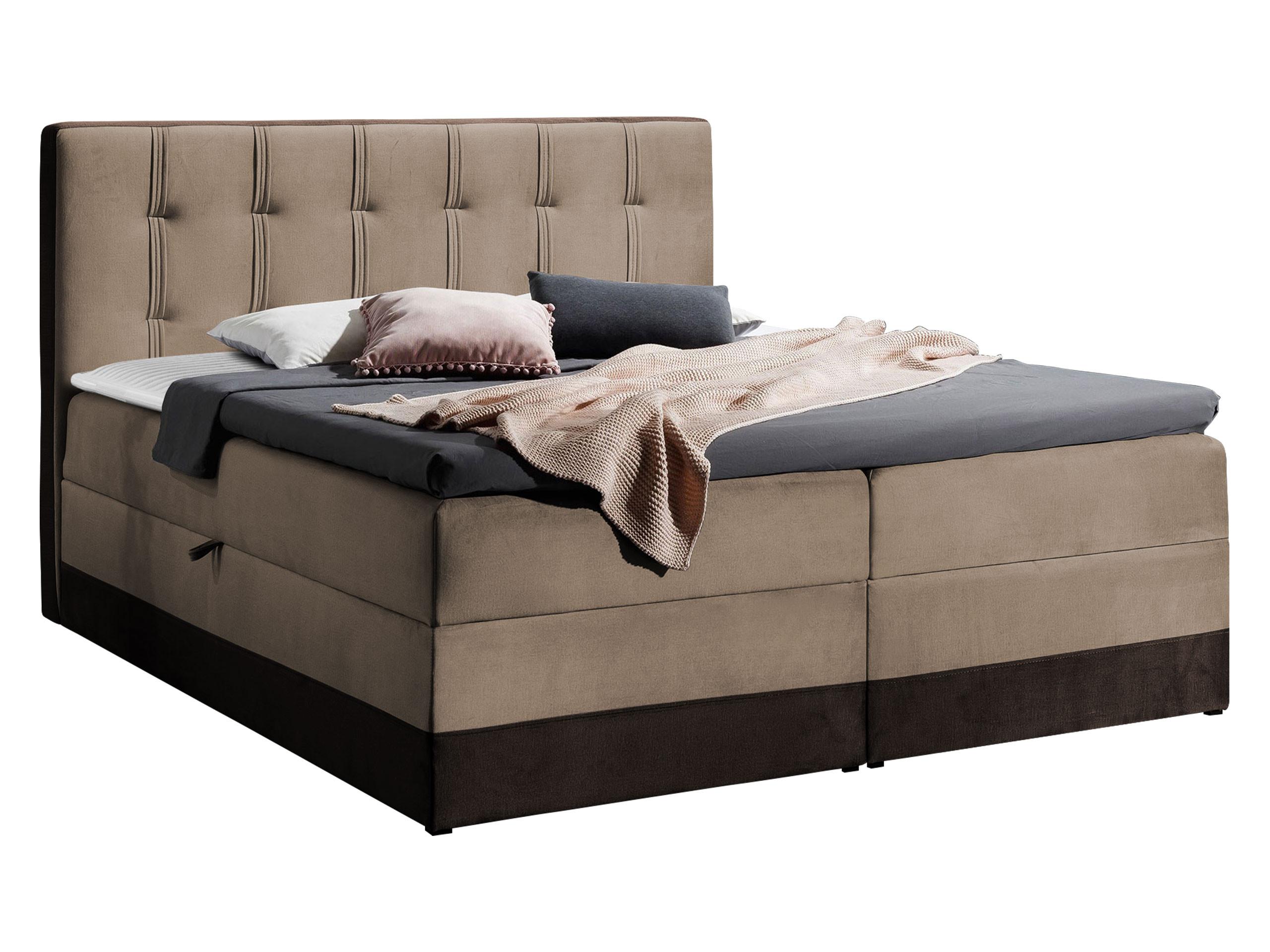 BOXBETT Royal - H3 - Hellbraun/Braun, Holz (180/200cm) - MIRJAN24
