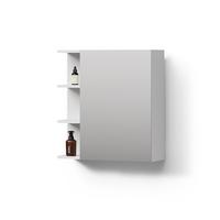 BADSPIEGELSCHRANK Fucino Weiß 62 x 64 cm - Weiß, Holzwerkstoff (62/64/20.8cm) - Livinity®