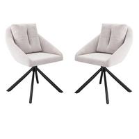 ESSZIMMERSTUHL-SET 2er-set Beige 65/59/79 cm - Beige, Holzwerkstoff/Textil (59/79/65cm) - Urban Meuble