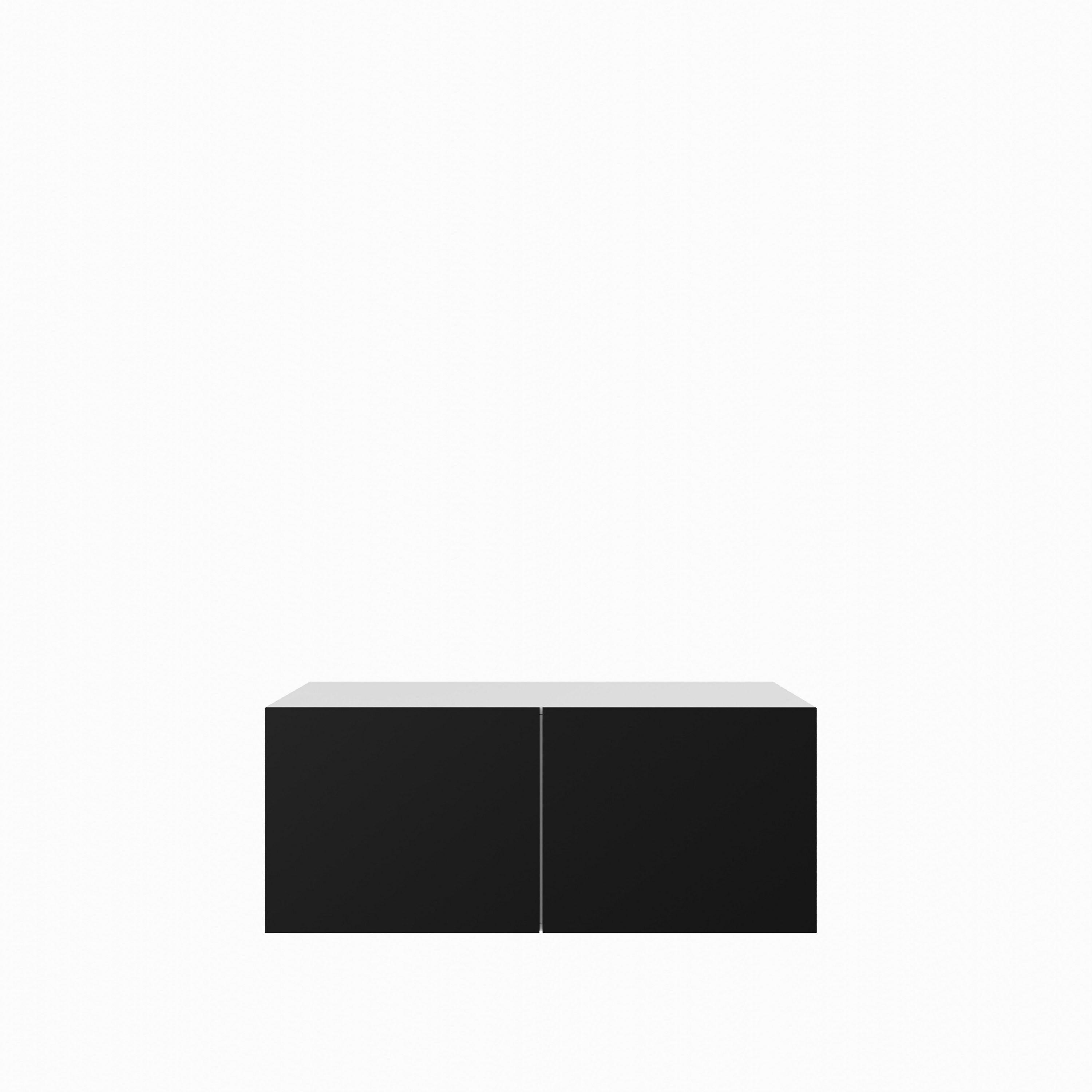 LOWBOARD MIVO 100/41/40 cm, Hängender TV-Schrank Weiß / Schwarz - Schwarz/Weiß, Holzwerkstoff (100/41/40cm) - MASSENO