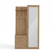 GARDEROBE modern mit Spiegel Schrank Duo Artisan 100/180/35 - Eiche Artisan, Holzwerkstoff (100/180/35cm) - RAUMHIRSCH FURNITURE