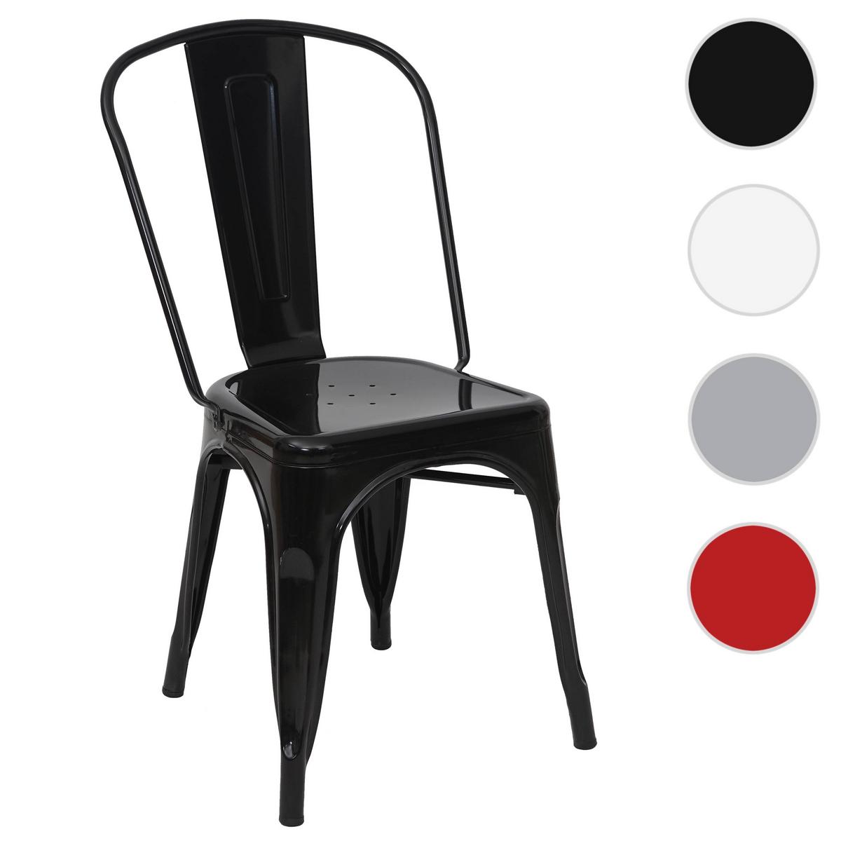 STUHL METALL Schwarz - Schwarz, Metall (45/87/43cm) - MCW