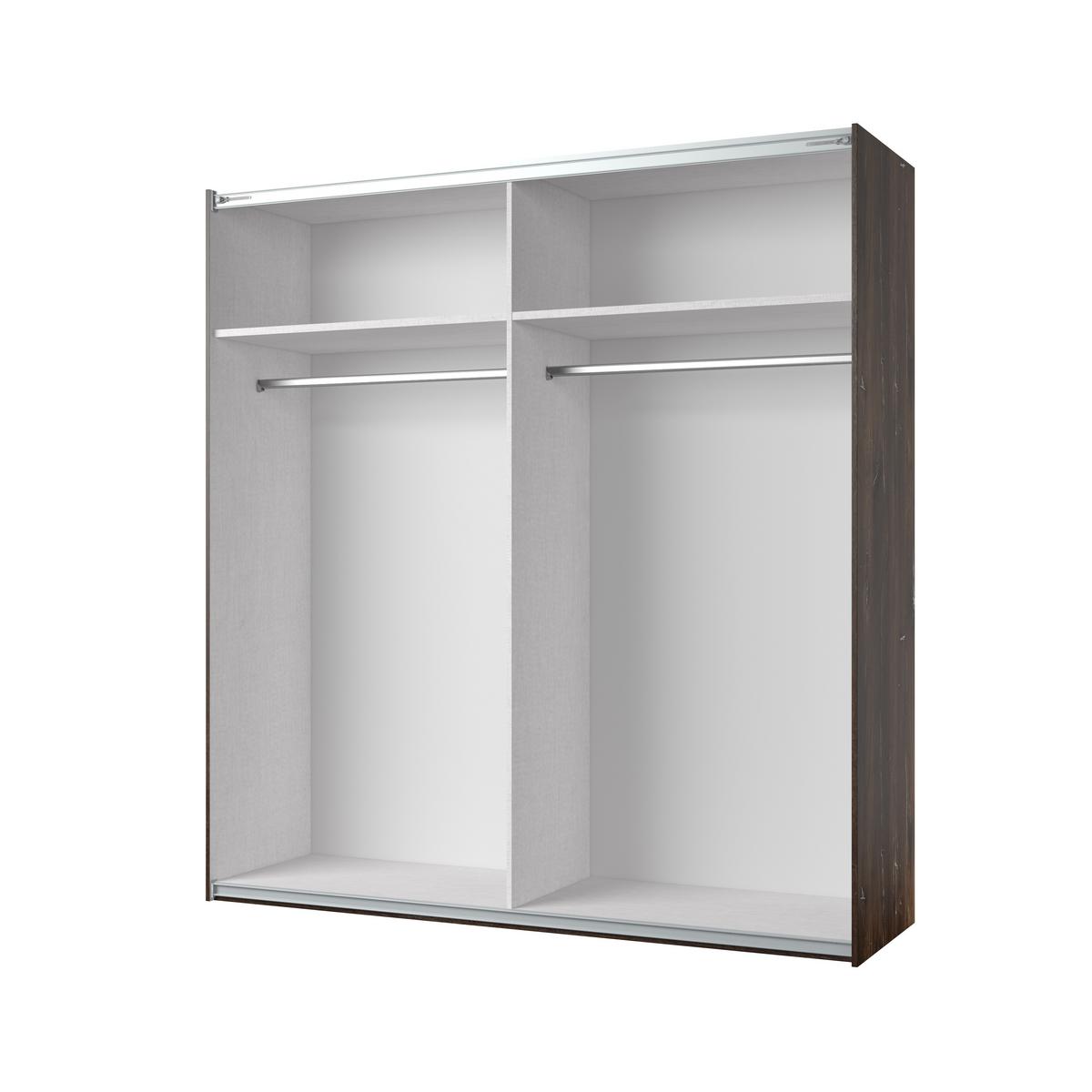 SCHWEBETÜRENSCHRANK SIGNORA 200/213/64 cm 2-türig mit Spiegel Multicolor - Multicolor, Holzwerkstoff (200/213/64cm) - MASSENO