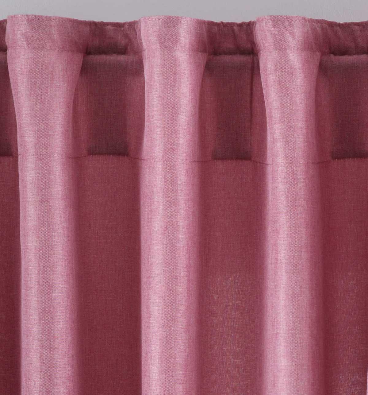 SCHLAUFENGARDINE »Jena« HxB 250x140 cm Altrosa - Rosa, Textil (140/250cm) - Gardinenbox