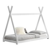 KINDERBETT Onejda - Weiß, Holz (90/200cm) - [en.casa]