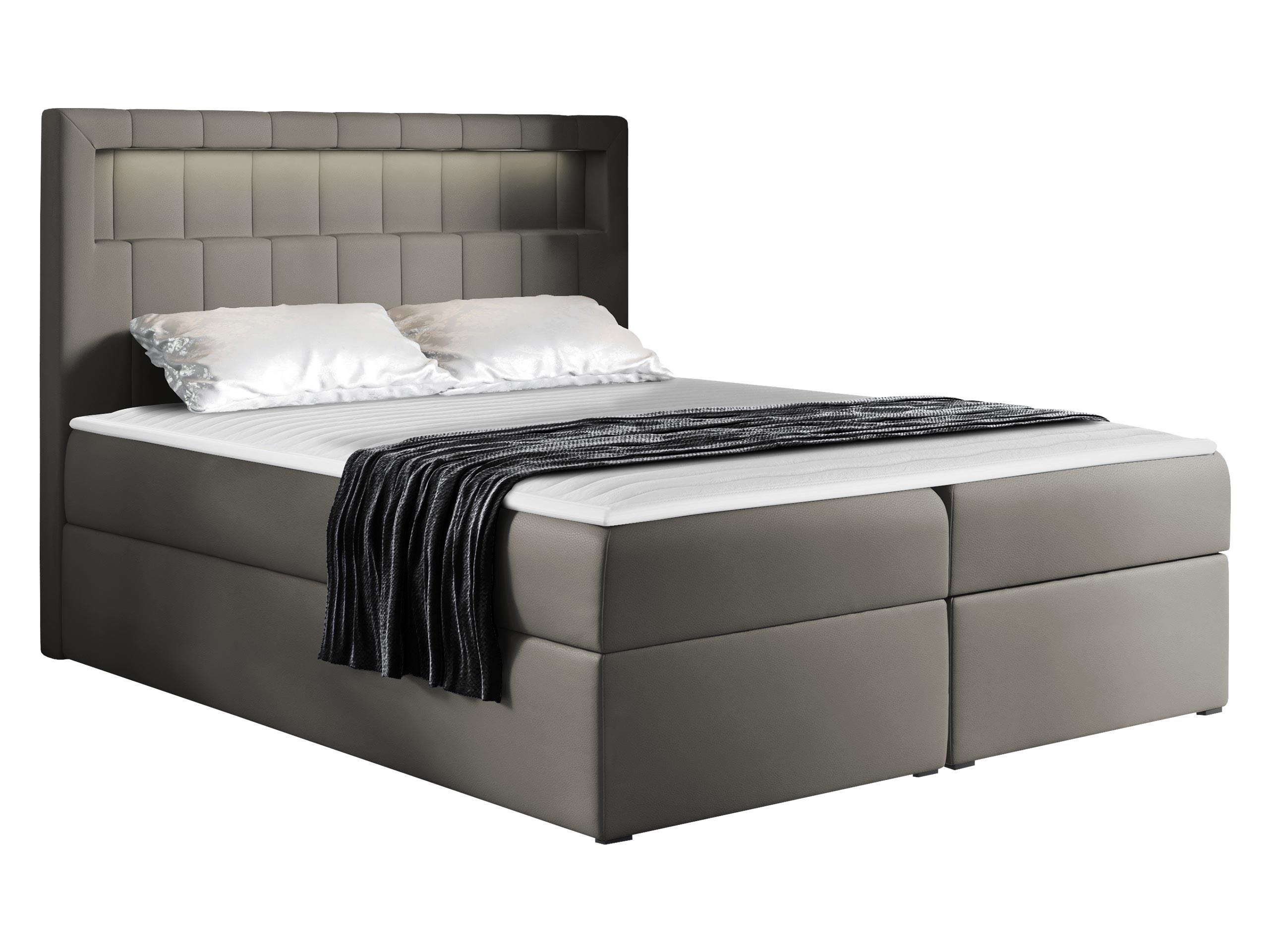 BOXBETT Aspen - H3 - Greige, Holz/Textil (160/200cm) - MIRJAN24