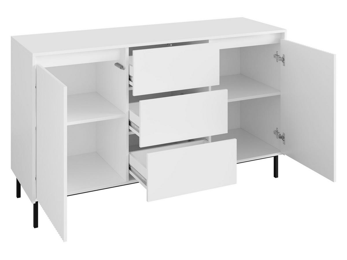 SIDEBOARD Ozmi 2D3SZ - Schwarz, Holzwerkstoff/Metall (153/90/50cm) - MIRJAN24