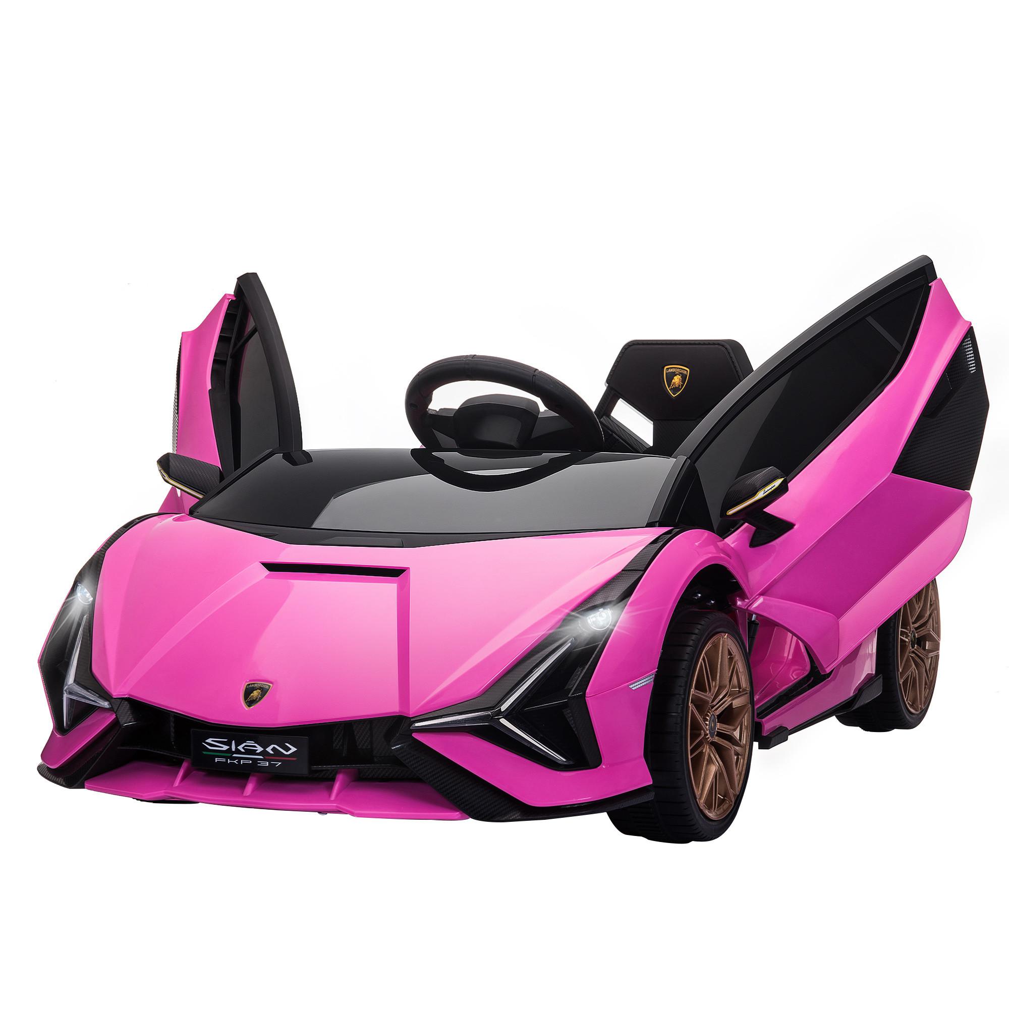 KINDERFAHRZEUG SUV-Auto-Spielzeug mit Fernbedienung Musik Rosa - Hellrosa, Metall (108/62/40cm) - HOMCOM