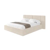 POLSTERBETT mit Bettkasten und Lattenrost, Bett mit Matratze H3/H4 - RIVO 180x200 Beige - Beige, Holzwerkstoff/Textil (180/200cm) - ALTDECOR