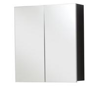 SPIEGELSCHRANK grau Rauchsilber, Badschrank 2-türig 60 x 67 cm - Grau, Glas/Holzwerkstoff (60/67/18cm) - Top.Furn