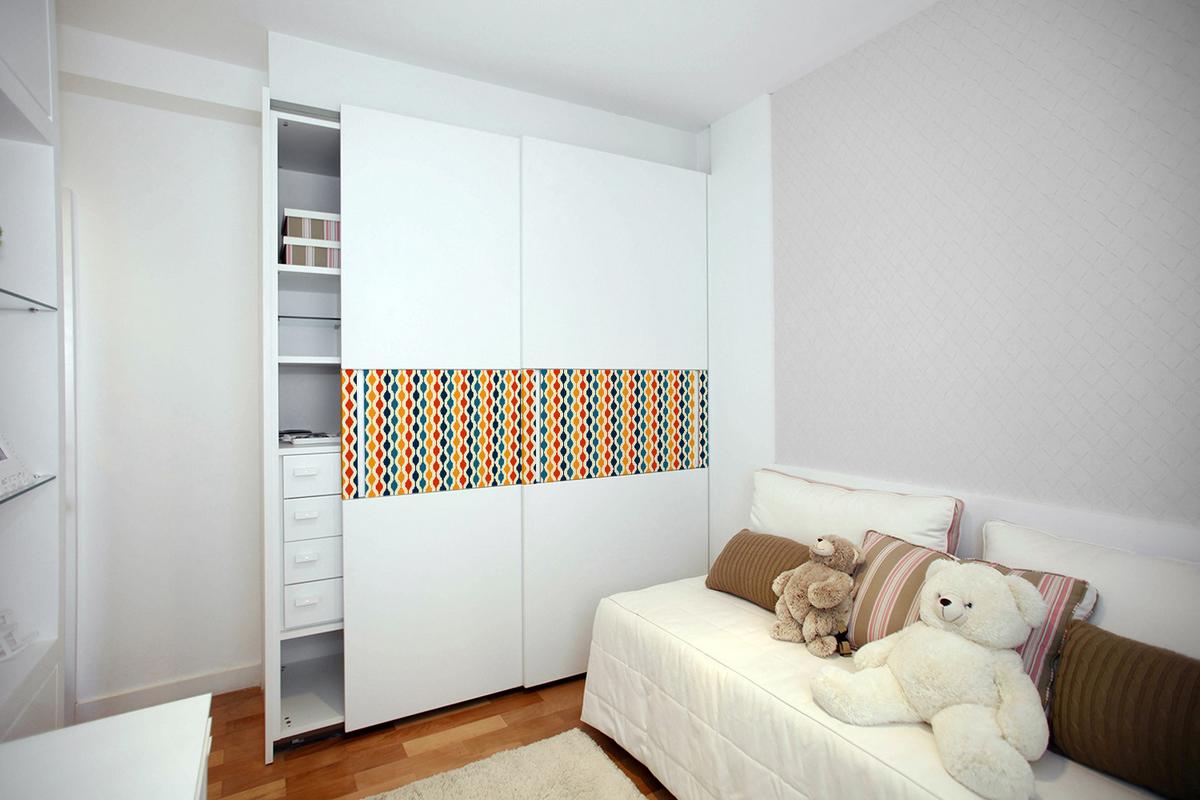 MÖBELAUFKLEBER 100x50 cm Retro-Muster - Multicolor, Kunststoff (100/50/50cm) - TULUP